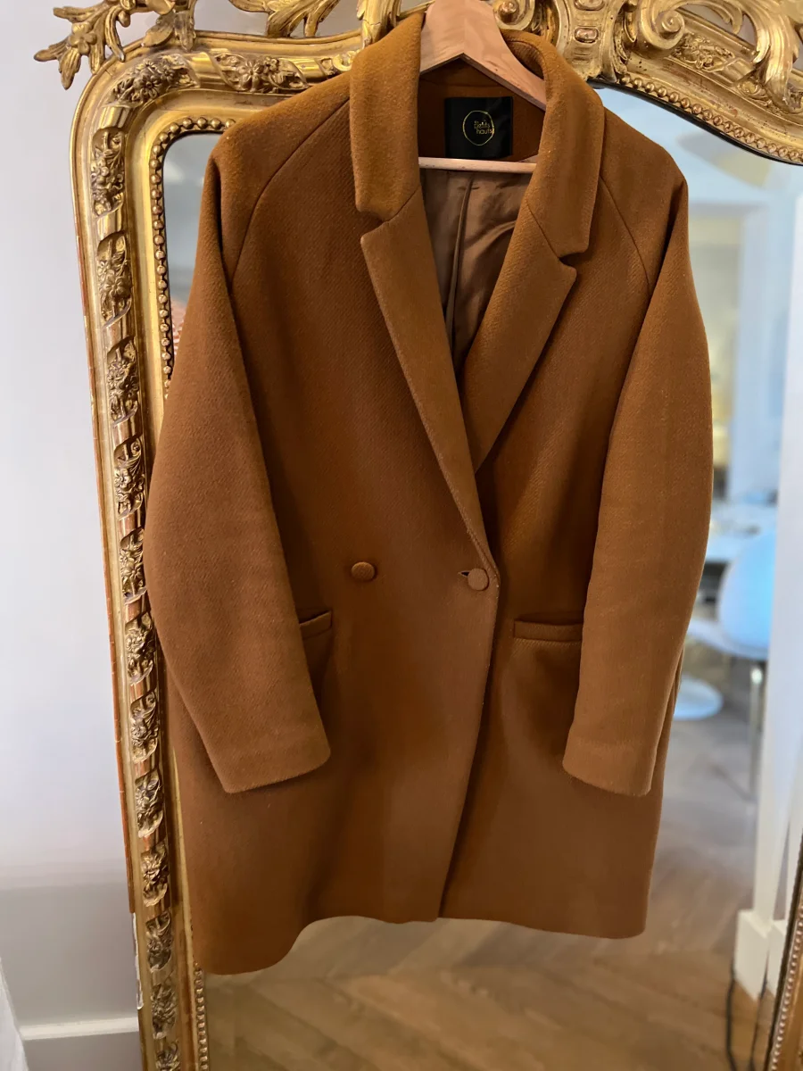 Manteau Des Petits Hauts marron camel – Image 6