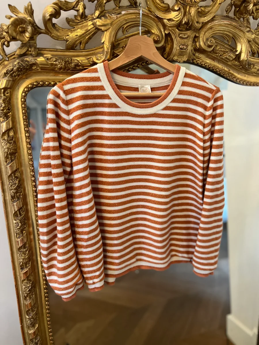 Pull Des Petits Hauts à rayures irisées – Image 2