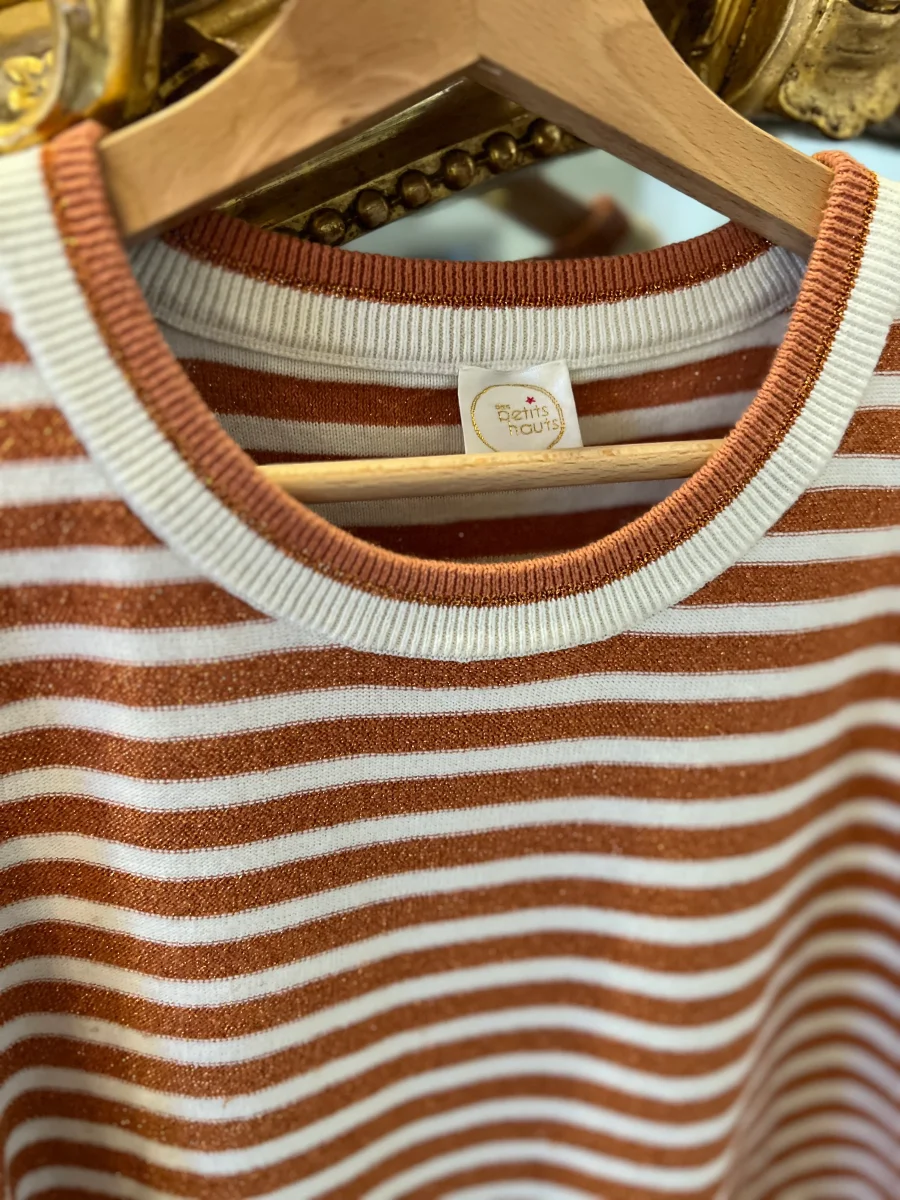 Pull Des Petits Hauts à rayures irisées – Image 3