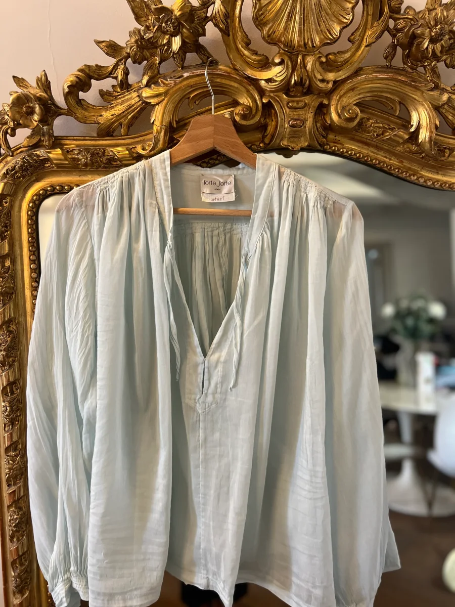 Forte Forte - Blouse fluide bleu ciel – Image 6