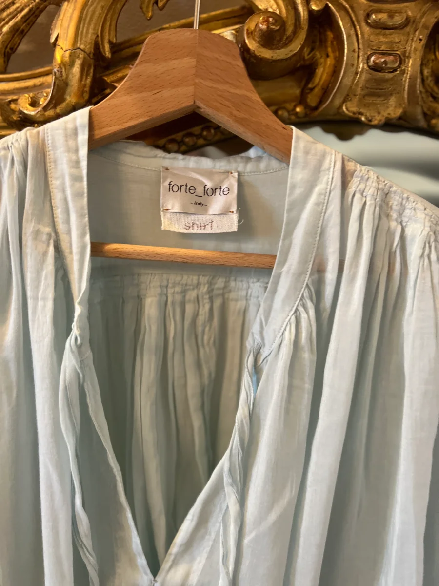 Forte Forte - Blouse fluide bleu ciel – Image 7