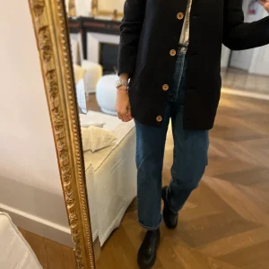 Veste Des Petits Hauts bleu marine matelassée