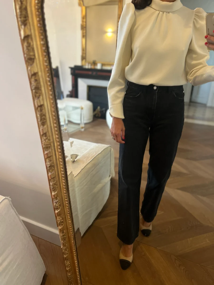 Janne Mill - Blouse ecrue boutons pressions – Image 3