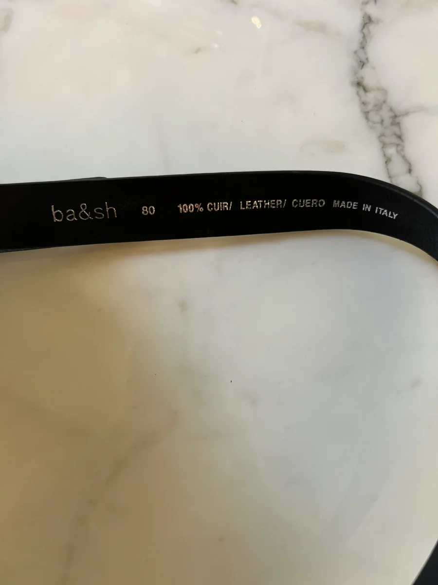 Ba&sh - Ceinture en cuir noir – Image 5