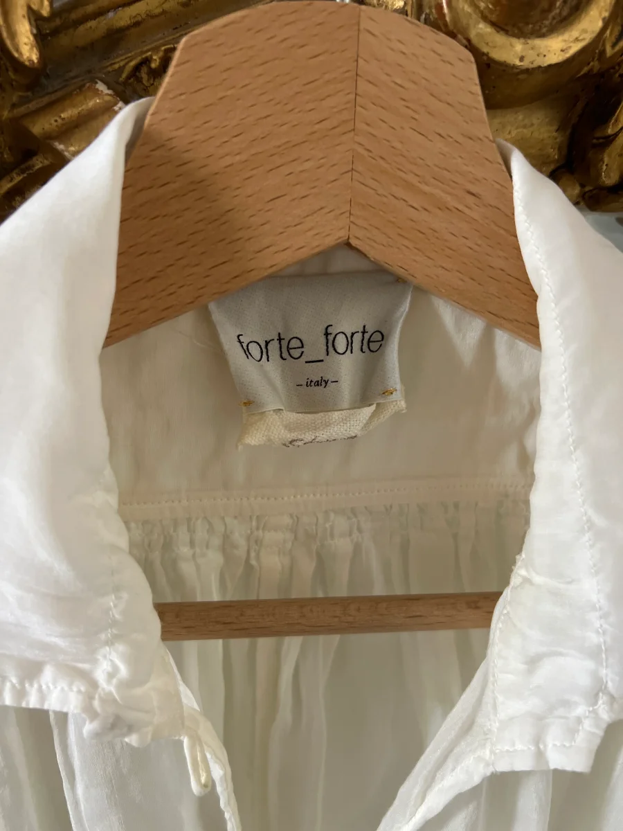 Forte Forte - Blouse blanc col V – Image 6