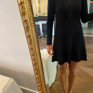 Robe The Kooples bleu marine en dentelle