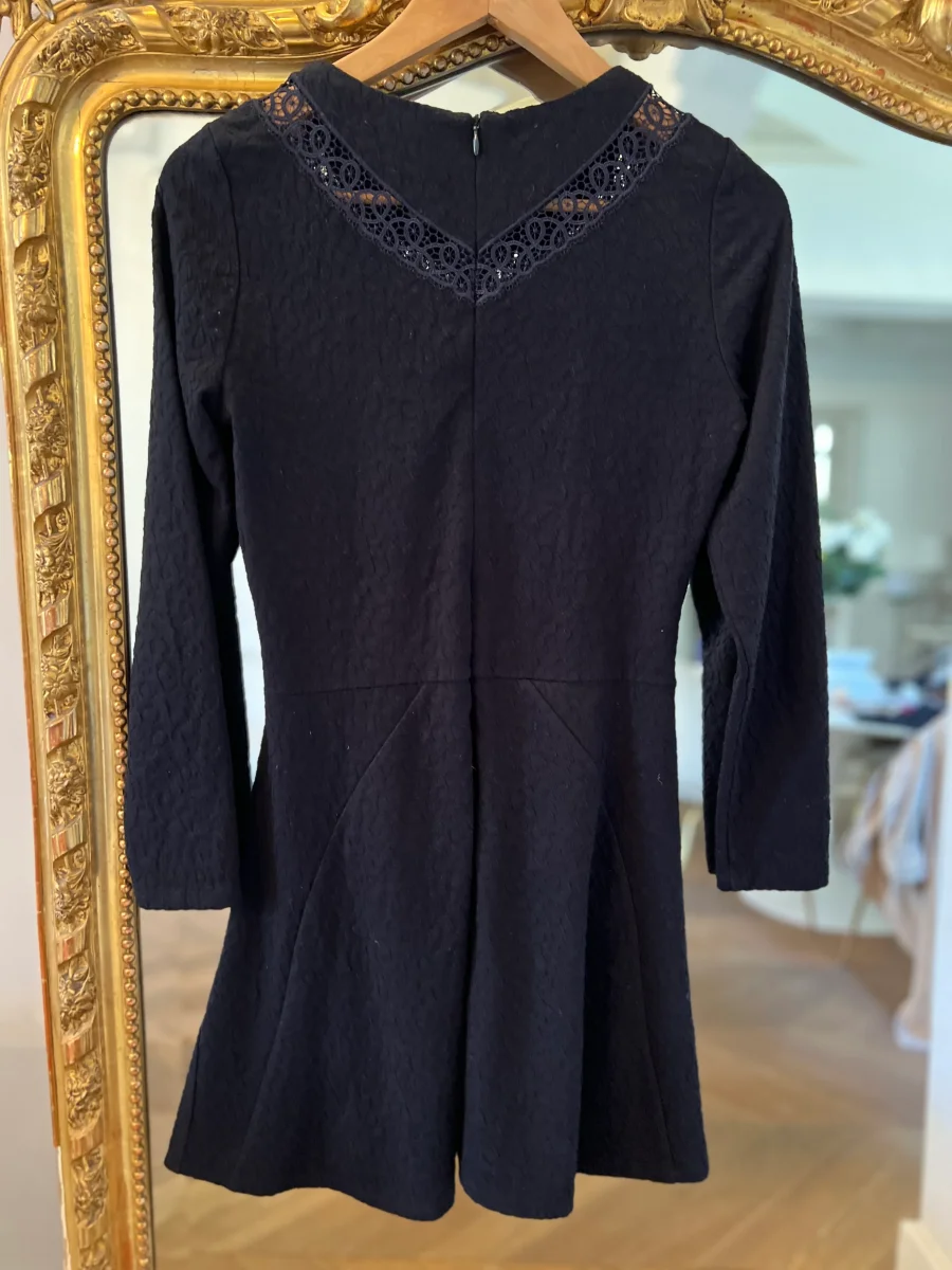 Robe The Kooples bleu marine en dentelle – Image 7