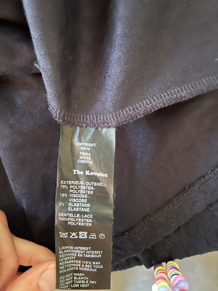 Robe The Kooples bleu marine en dentelle – Image 9