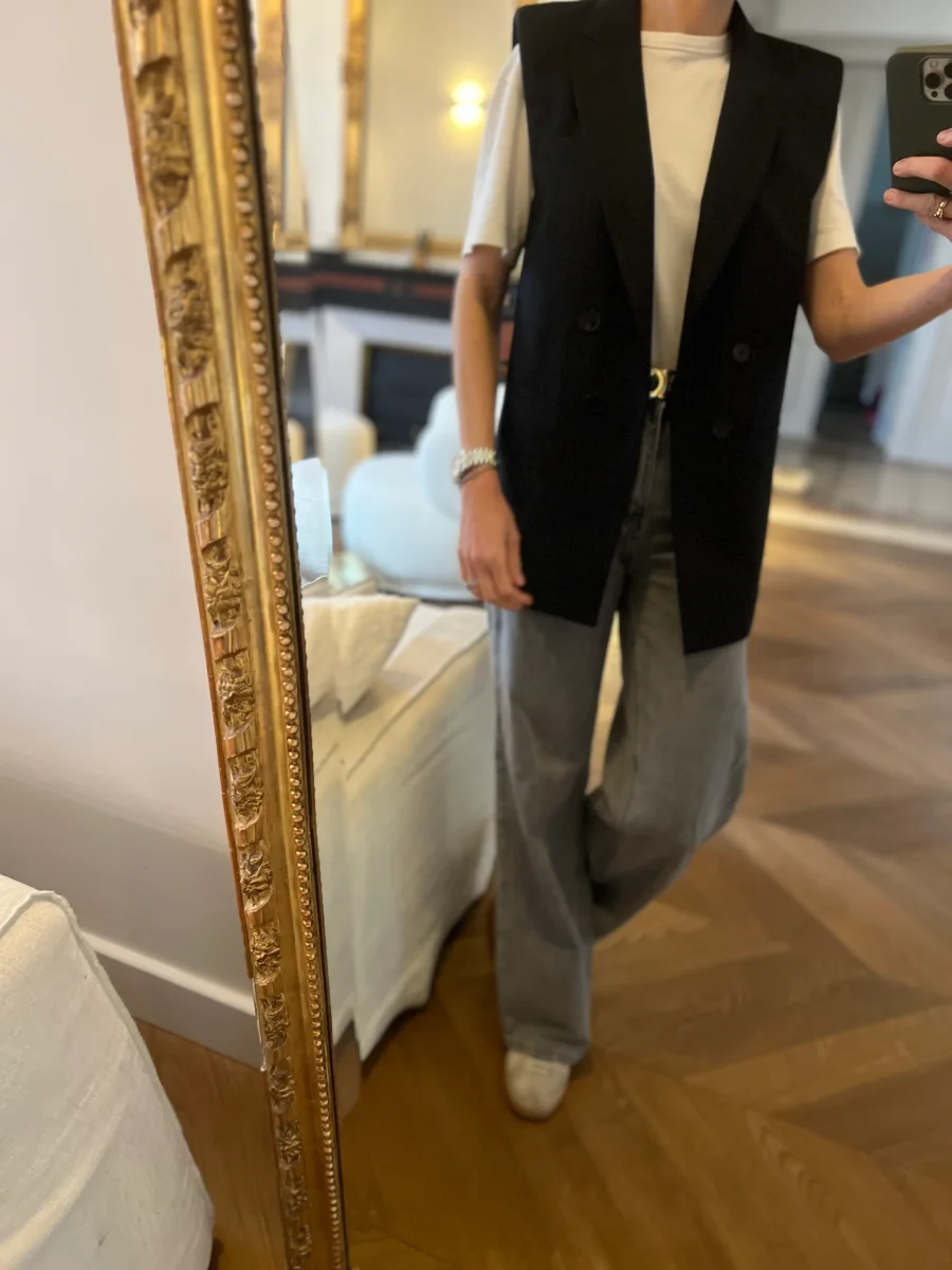 Veste Ba&sh sans manche noir – Image 3