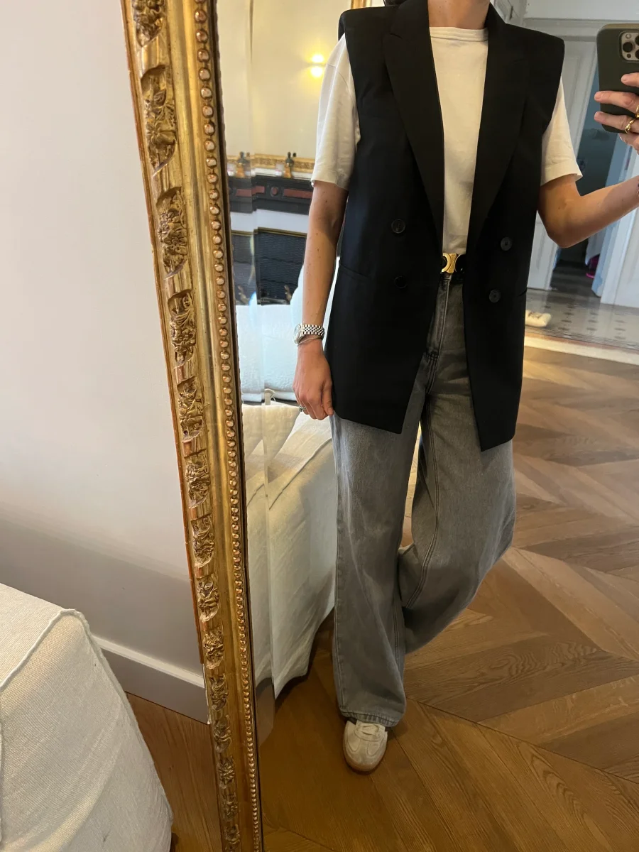 Veste Ba&sh sans manche noir – Image 4