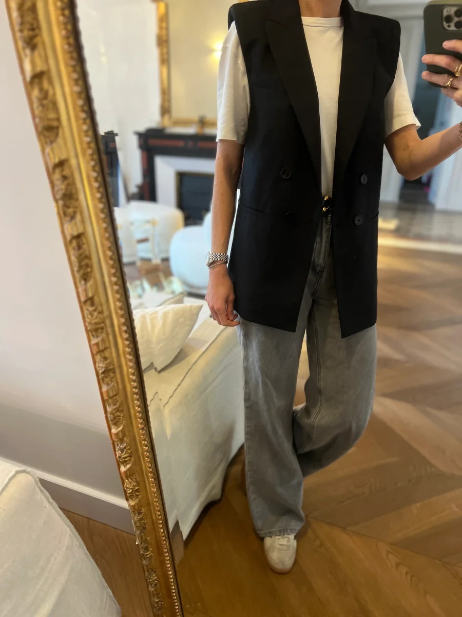 Veste Ba&sh sans manche noir – Image 6