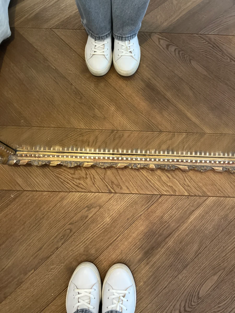 Baskets Bobbies blanc cassé & croco – Image 9