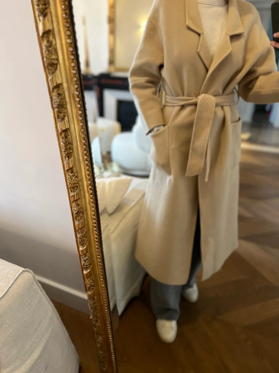 Manteau Ba&sh en laine beige – Image 5