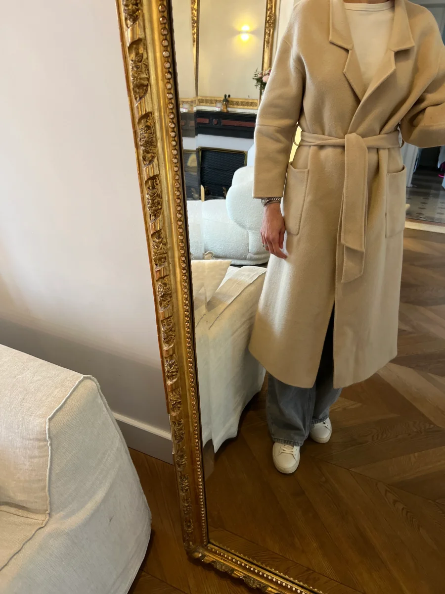 Manteau Ba&sh en laine beige – Image 4