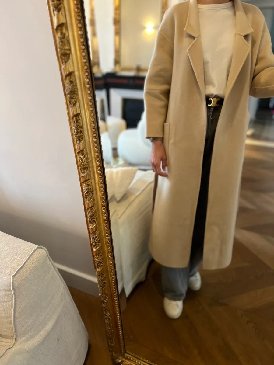 Manteau Ba&sh en laine beige – Image 9