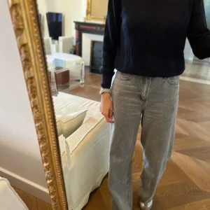 Pull Sessun bleu marine col montant