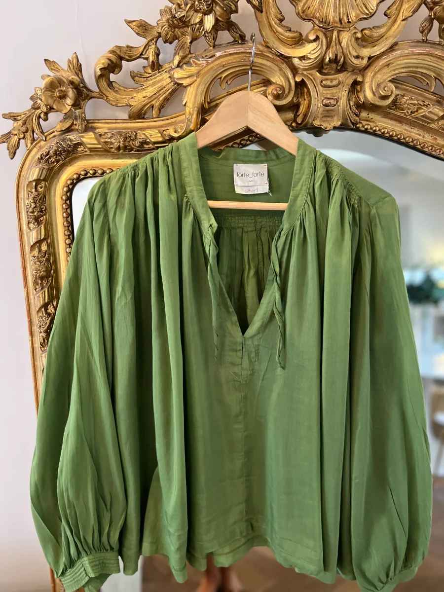 Blouse Forte Forte verte – Image 6