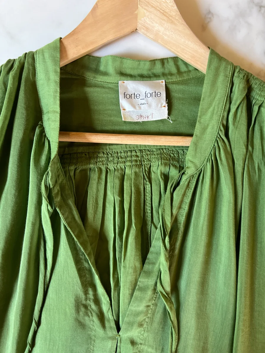 Blouse Forte Forte verte – Image 7
