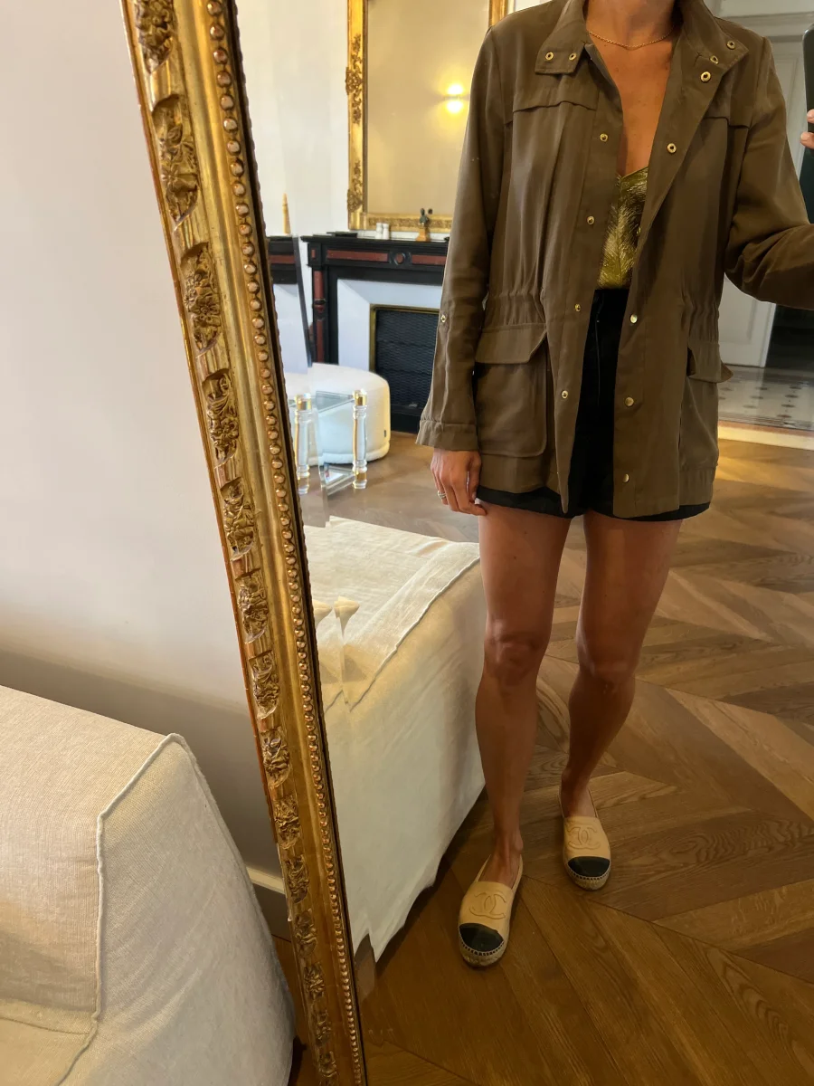 Veste Kaki Zara boutons dorés – Image 3