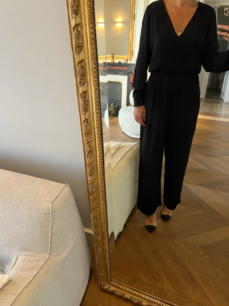 Combinaison pantalon Sézane noire – Image 3