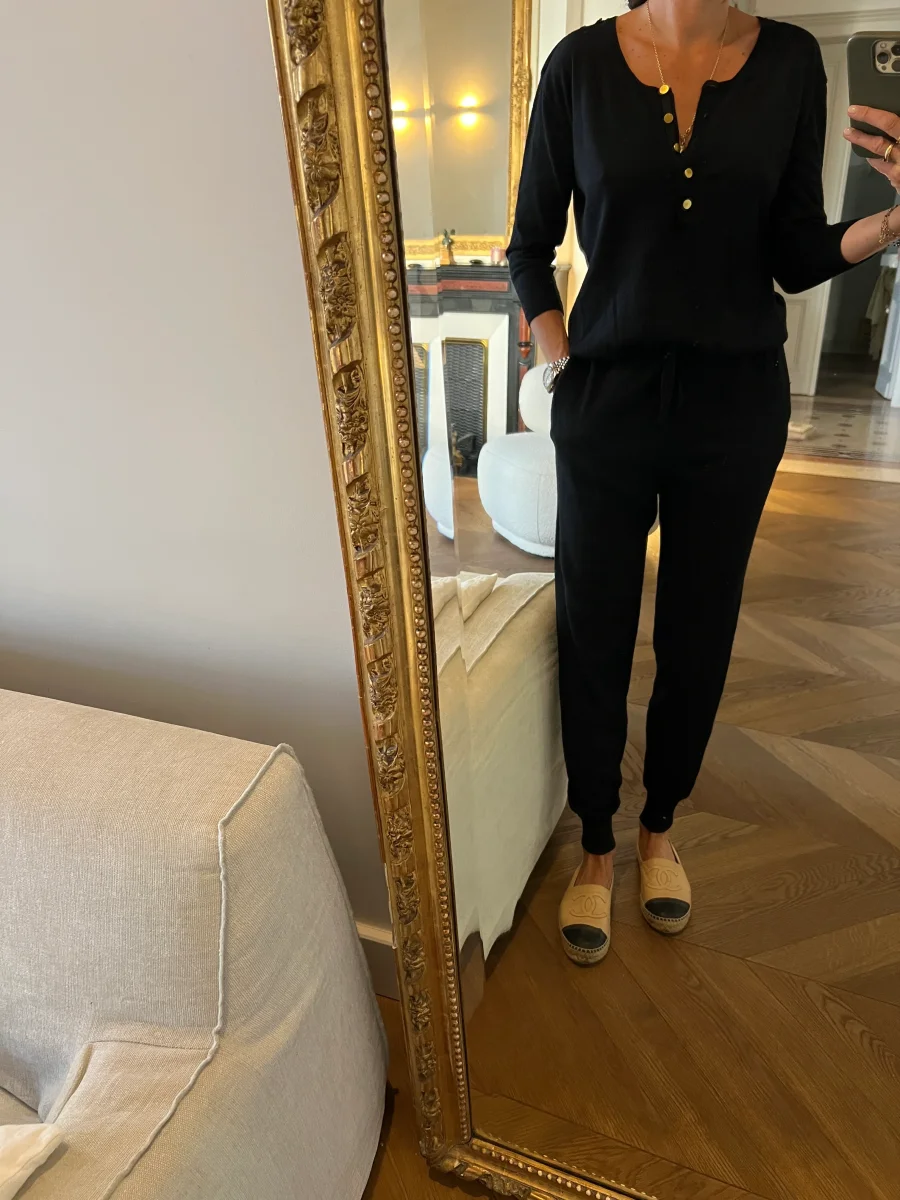 Combinaison Sandro noire boutons dorés – Image 4