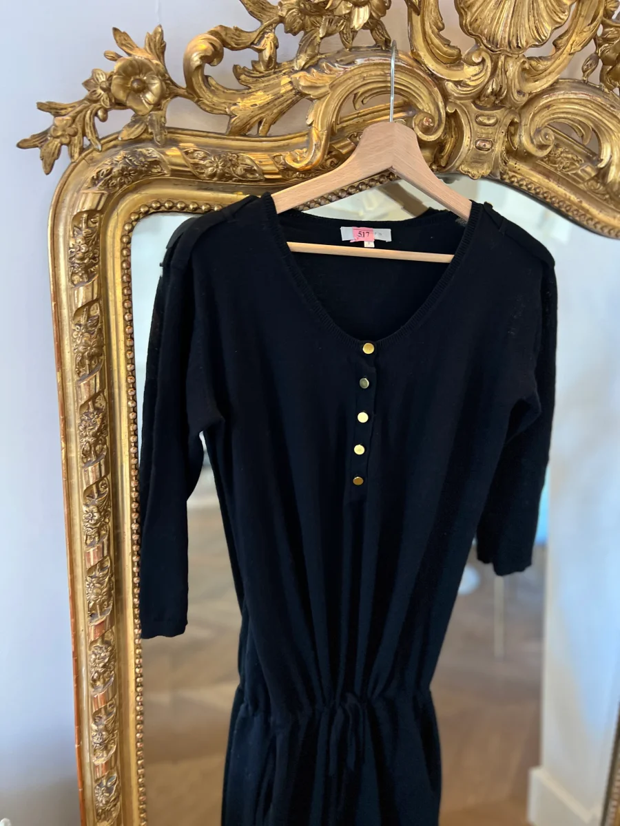 Combinaison Sandro noire boutons dorés – Image 6