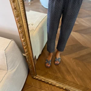 Pantalon The Kooples bleu à motifs