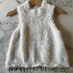 Aurianne Sinacola - Zara Haut col montant ecru T.6-7 ans