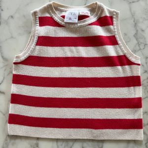 Aurianne Sinacola - Zara Haut orange et ecru T.4-5 ans