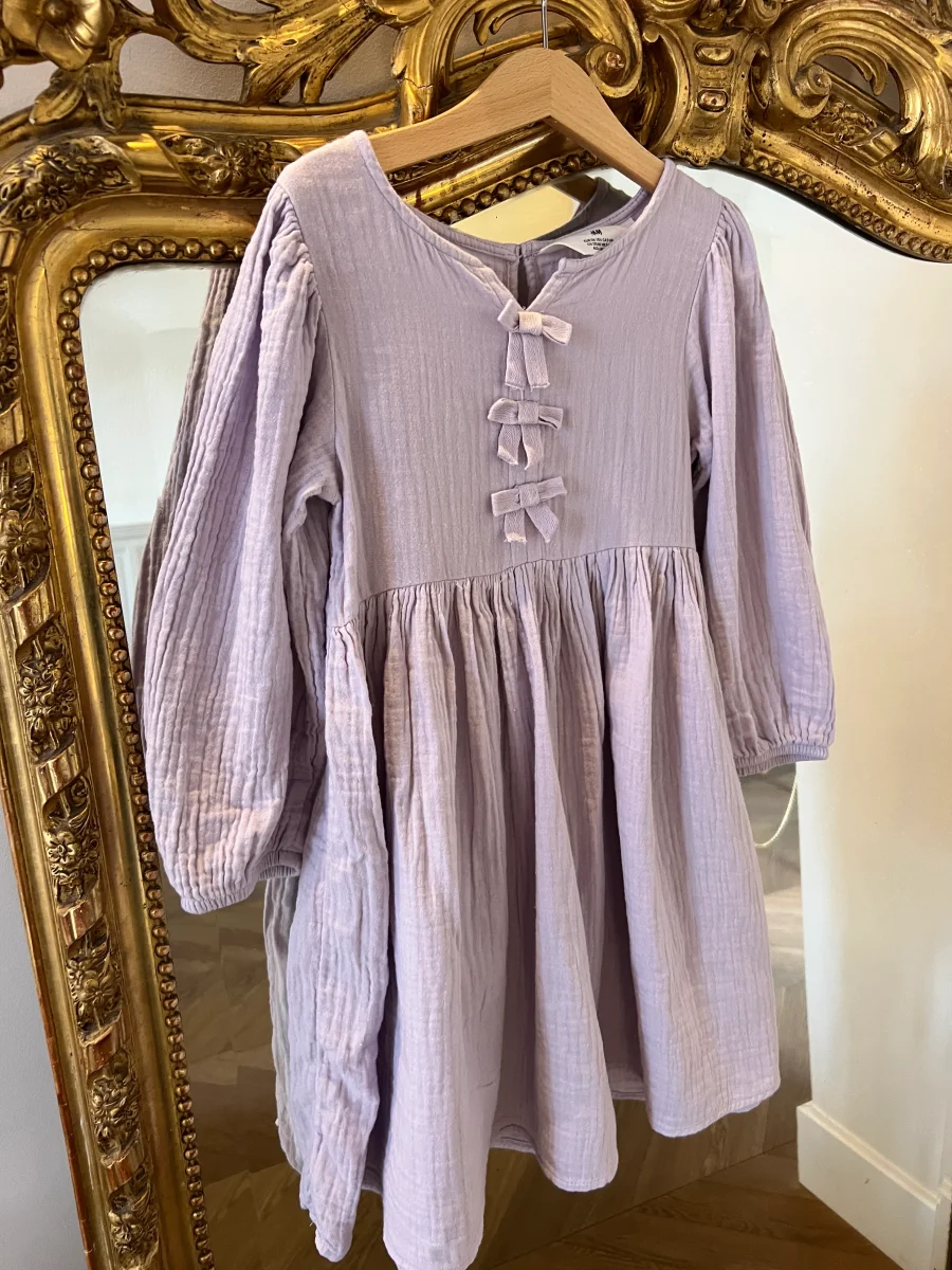 Aurianne Sinacola - H&M Robe en coton lila T.5-6 ans – Image 3