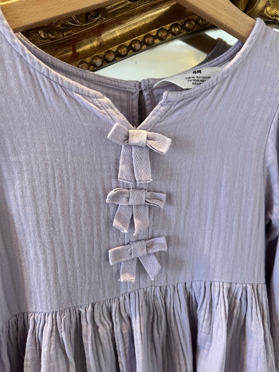 Aurianne Sinacola - H&M Robe en coton lila T.5-6 ans – Image 4