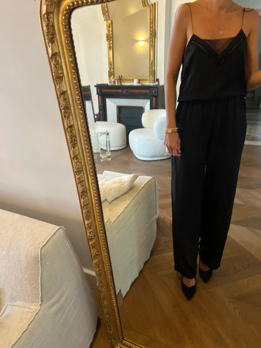 Maje - Combinaison noire pantalon à bretelles – Image 3