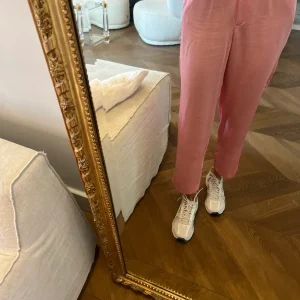 American Vintage - Pantalon rose satiné