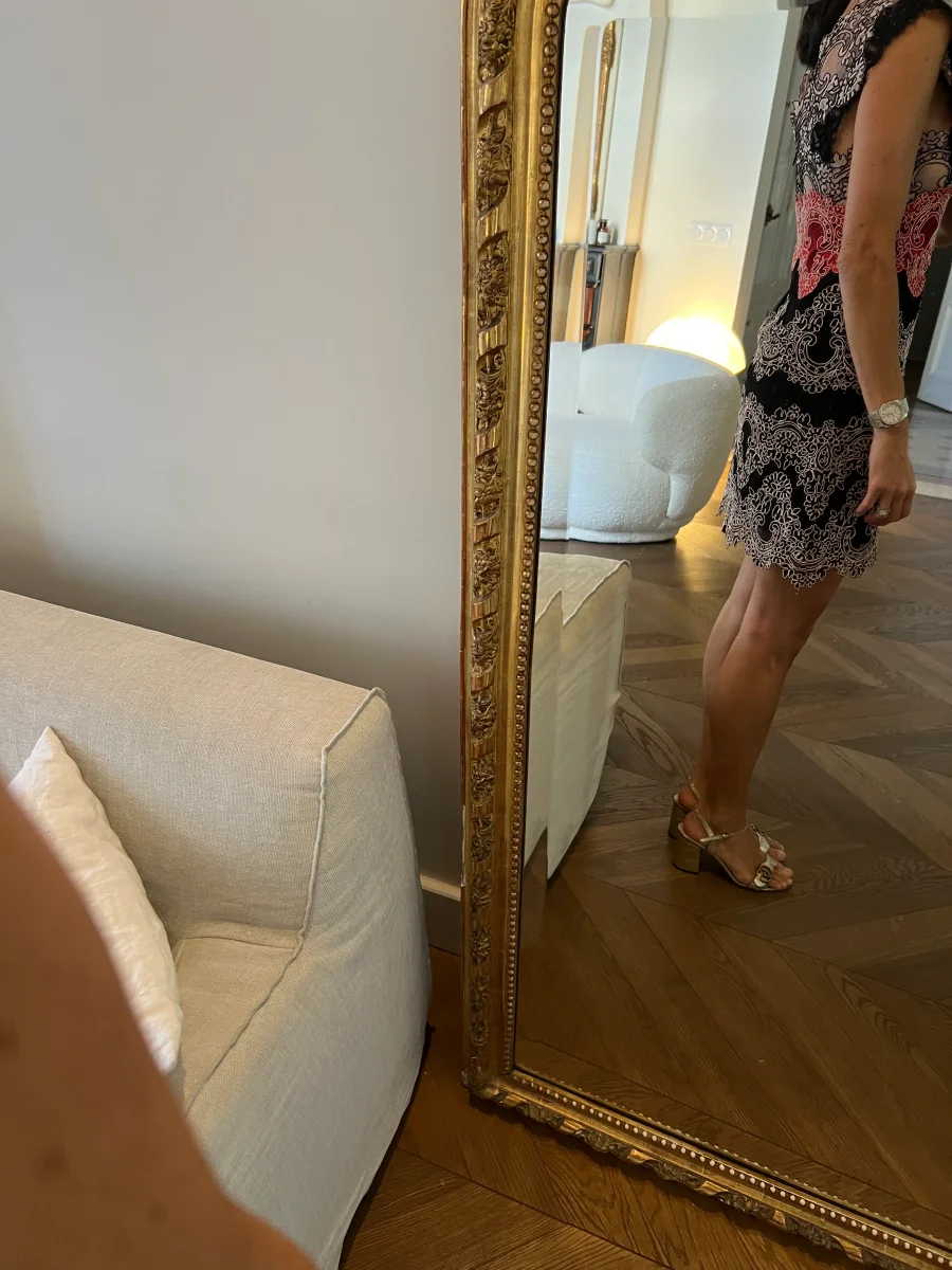 Robe Sandro broderie triocolor – Image 5