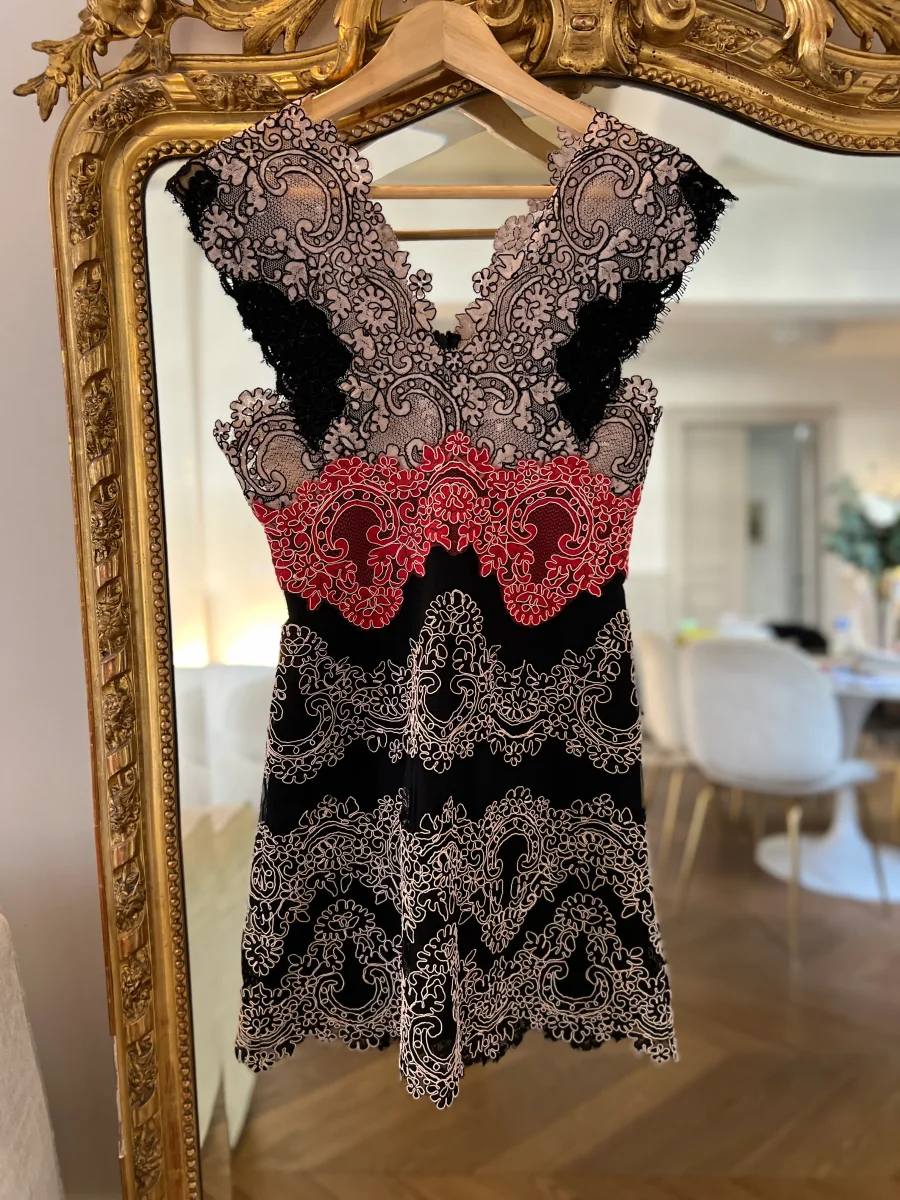 Robe Sandro broderie triocolor – Image 6