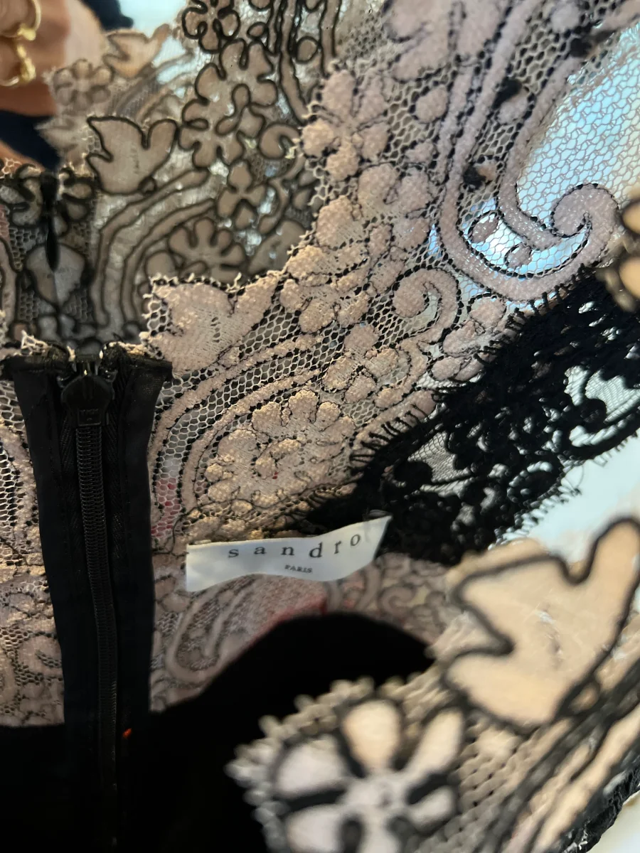 Robe Sandro broderie triocolor – Image 7