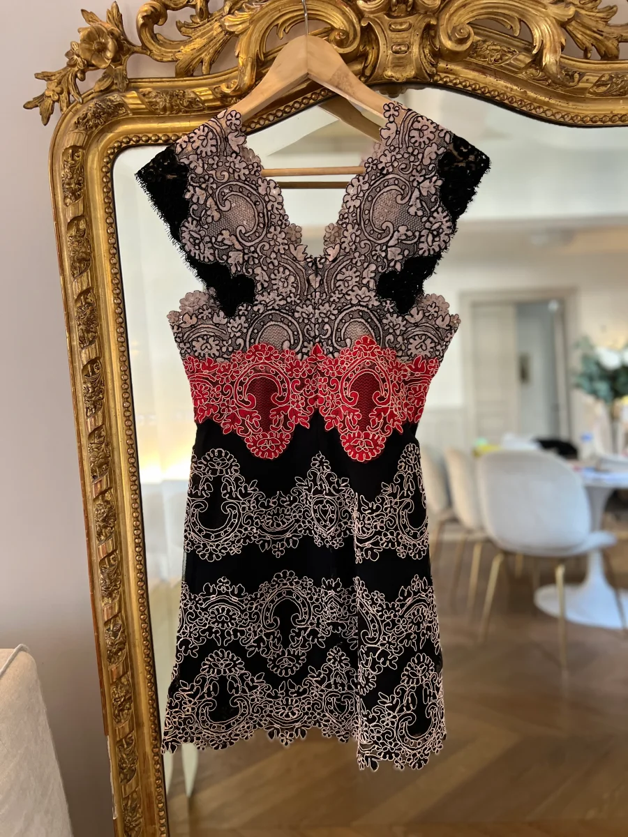 Robe Sandro broderie triocolor – Image 8