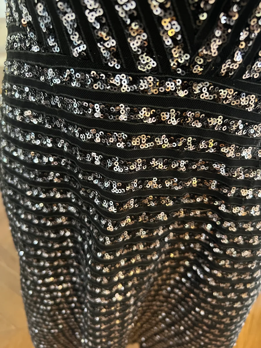 Aurianne Sinacola - Sandro Robe pailletée col V – Image 7