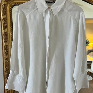 Zara - Chemise en lin blanche