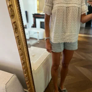 Haut Sézane x Sea brodée