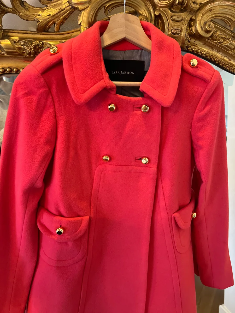 Manteau Tara Jarmon rose – Image 3