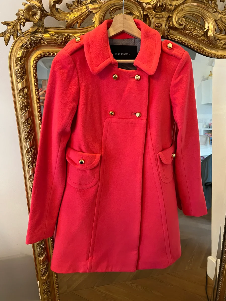Manteau Tara Jarmon rose – Image 4