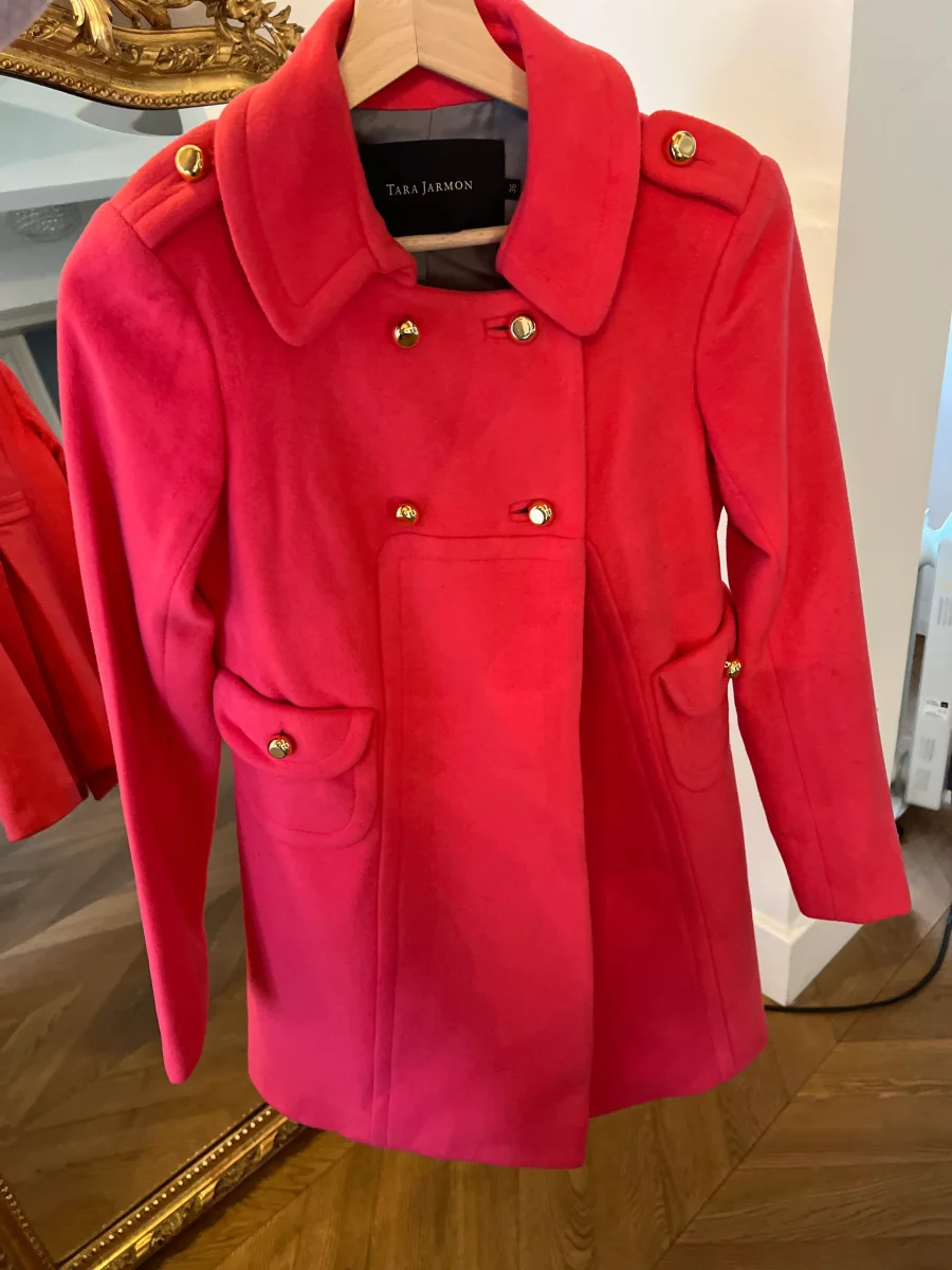 Manteau Tara Jarmon rose – Image 5