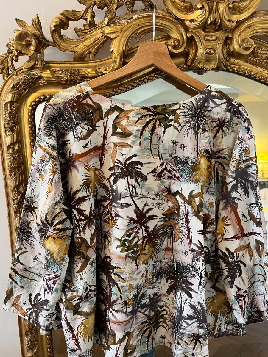 Our Manor - Blouse à motifs palmiers – Image 4