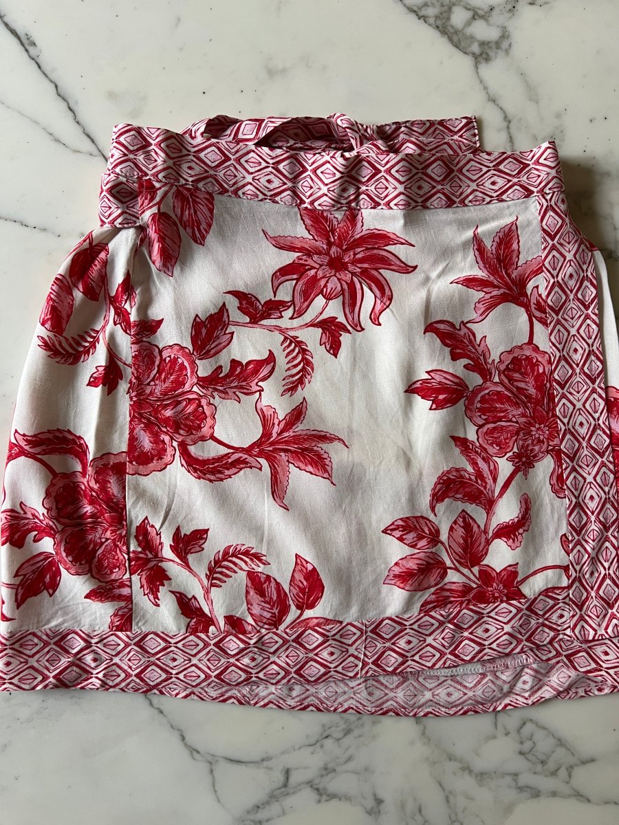 Zara - Jupe blanche à motifs roses – Image 3