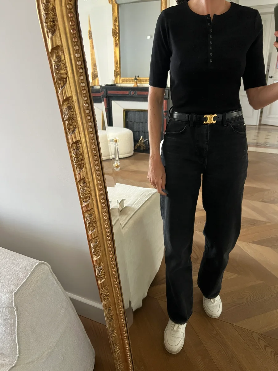 Lot de 2 T-shirts Sézane boutons kaki et noir – Image 5