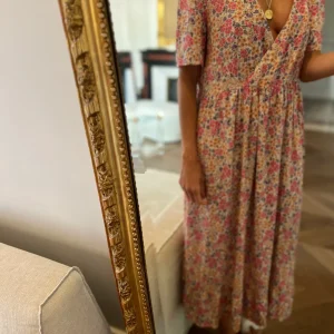 Robe longue Balzac Paris à fleurs