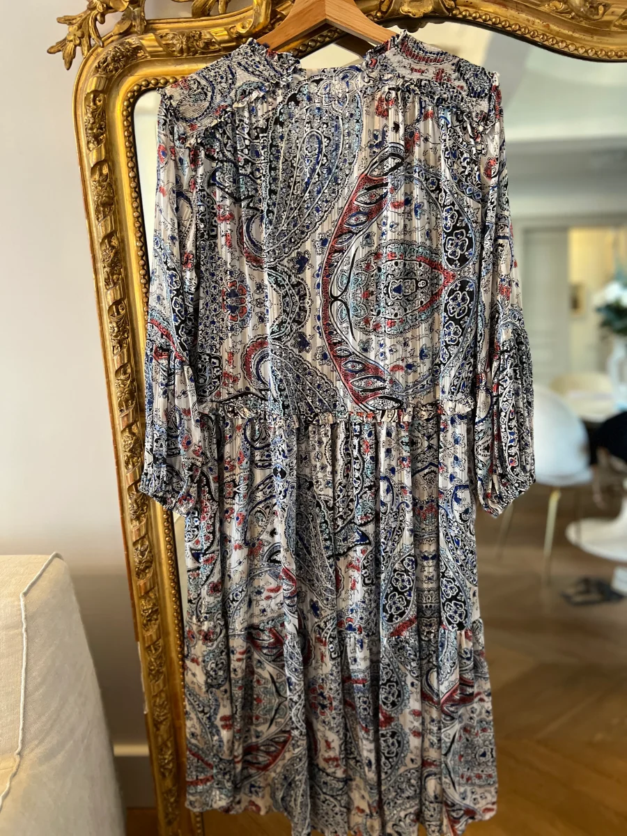 Robe Zara longue fluide bleue – Image 8