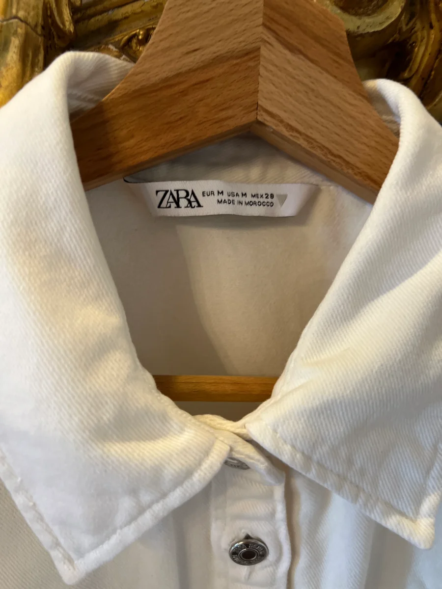 Robe Zara en jean blanc – Image 6