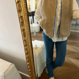 Gilet sans manche A.P beige à carreaux